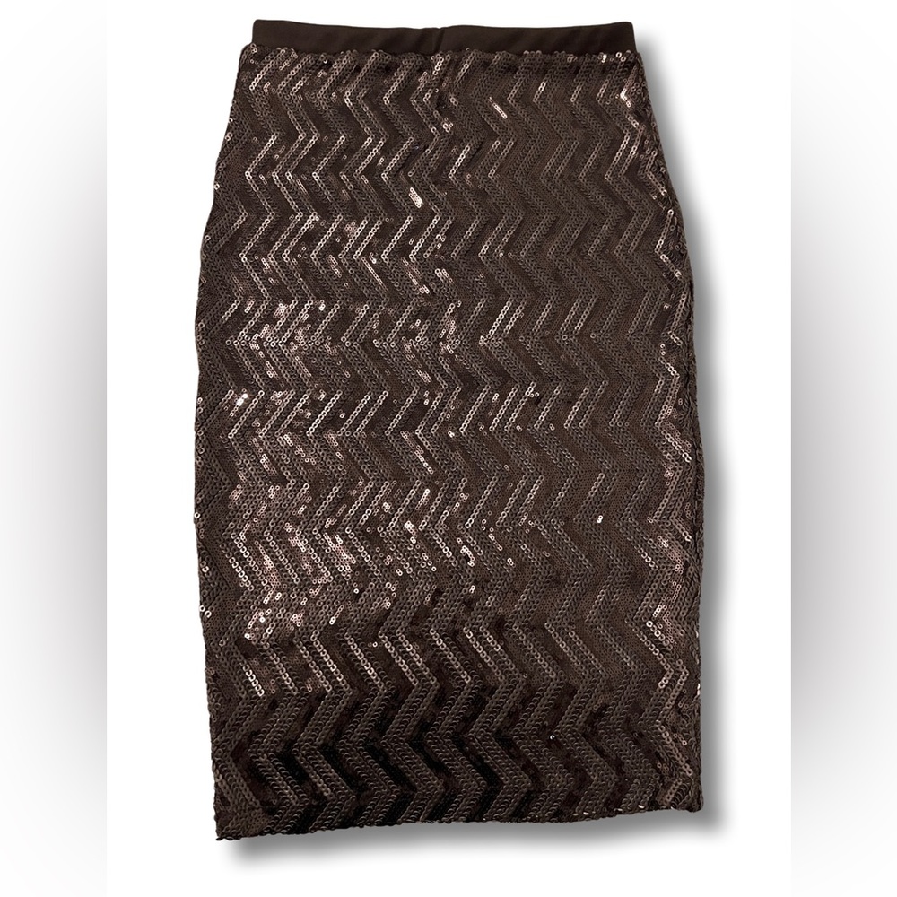 Black sequins pencil skirt New